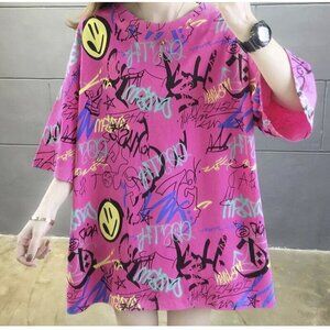 💎336 Harajuku Summer Graffiti T Shirt
